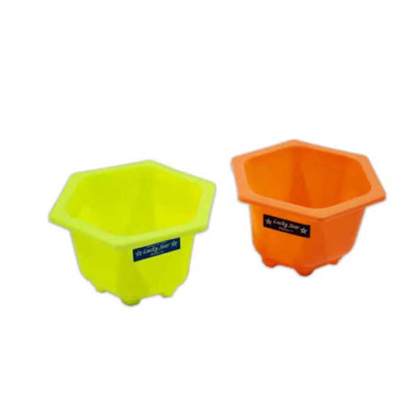 Lucky Star - Pot Bunga Segi 6 Mini - Image 2