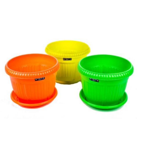 Lucky Star - Pot Bunga Classic + Tatakan - Image 2