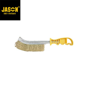 Jason Sikat Baja Kuning Gagang Plastik 240mm