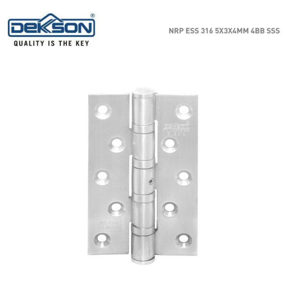 Dekkson Hi-grade Hinge NRP ESS 316 5x3x4MM 4BB SSS