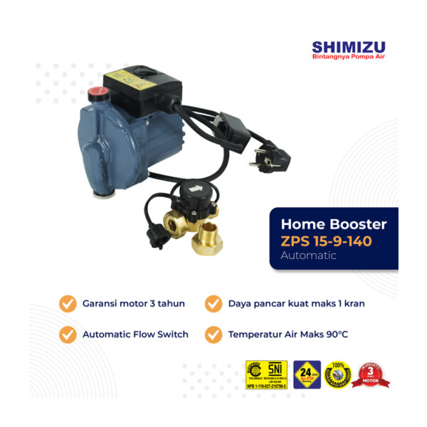 Shimizu Home Booster Pump ZPS 15-9-140